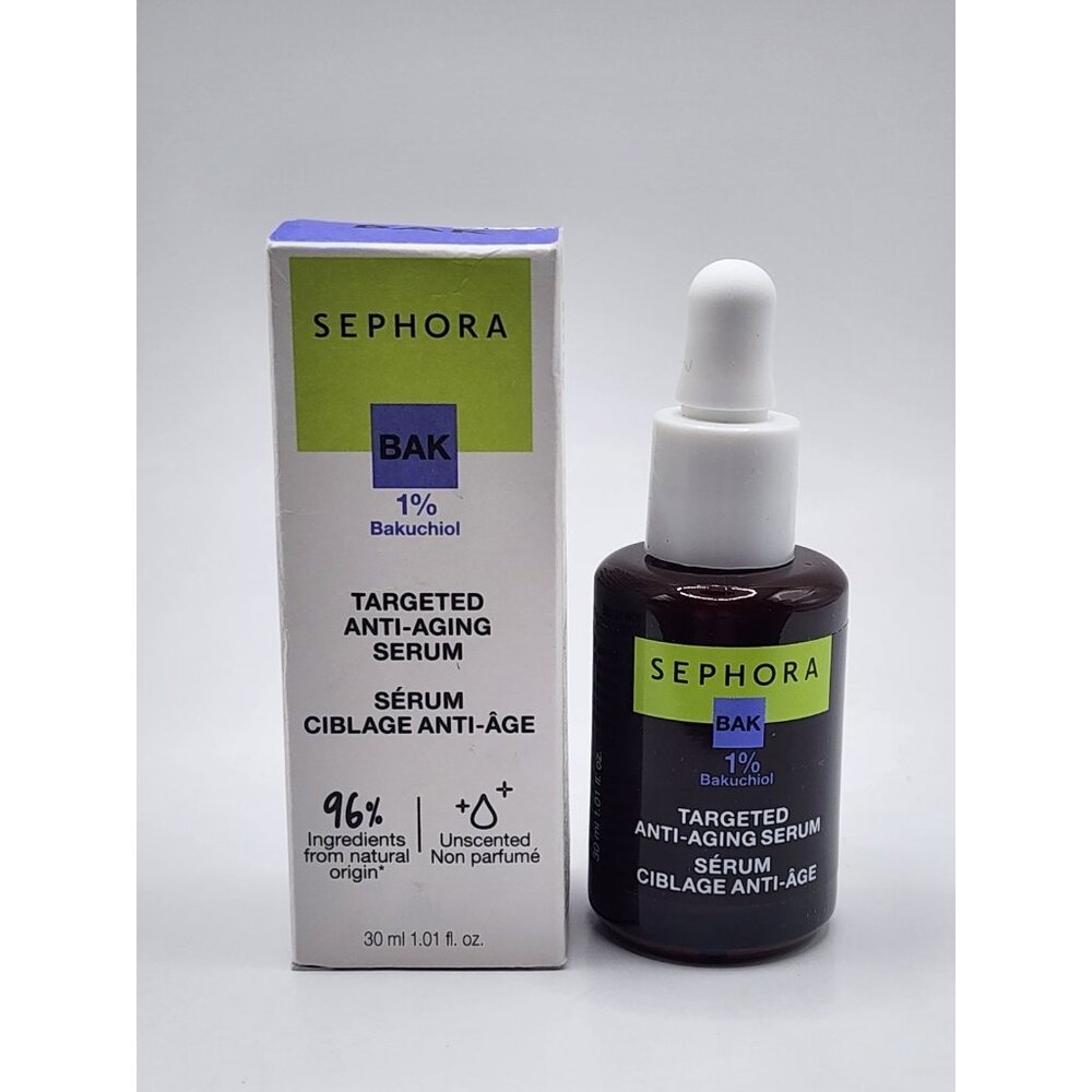 Sephora BAK 1% Bakuchiol Targeted Anti-Aging Serum 30 ml / 1.01 fl oz New